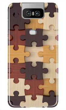Puzzle Pattern Mobile Back Case for Asus Zenfone 6z (Design - 217)