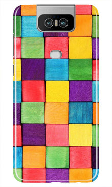 Colorful Square Mobile Back Case for Asus Zenfone 6z (Design - 218)