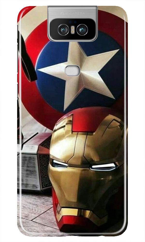 Ironman Captain America Case for Asus Zenfone 6z (Design No. 254)