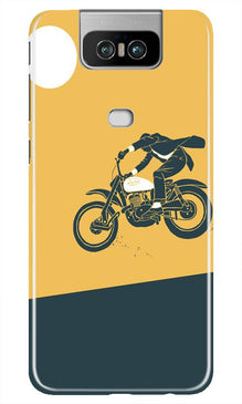 Bike Lovers Mobile Back Case for Asus Zenfone 6z (Design - 256)