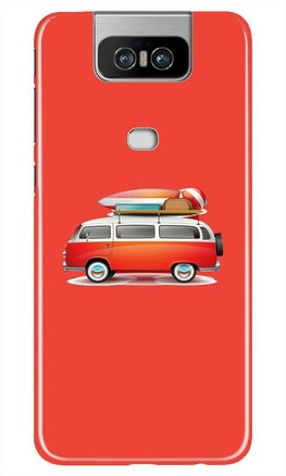 Travel Bus Case for Asus Zenfone 6z (Design No. 258)