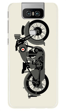MotorCycle Mobile Back Case for Asus Zenfone 6z (Design - 259)