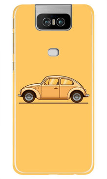 Vintage Car Mobile Back Case for Asus Zenfone 6z (Design - 262)