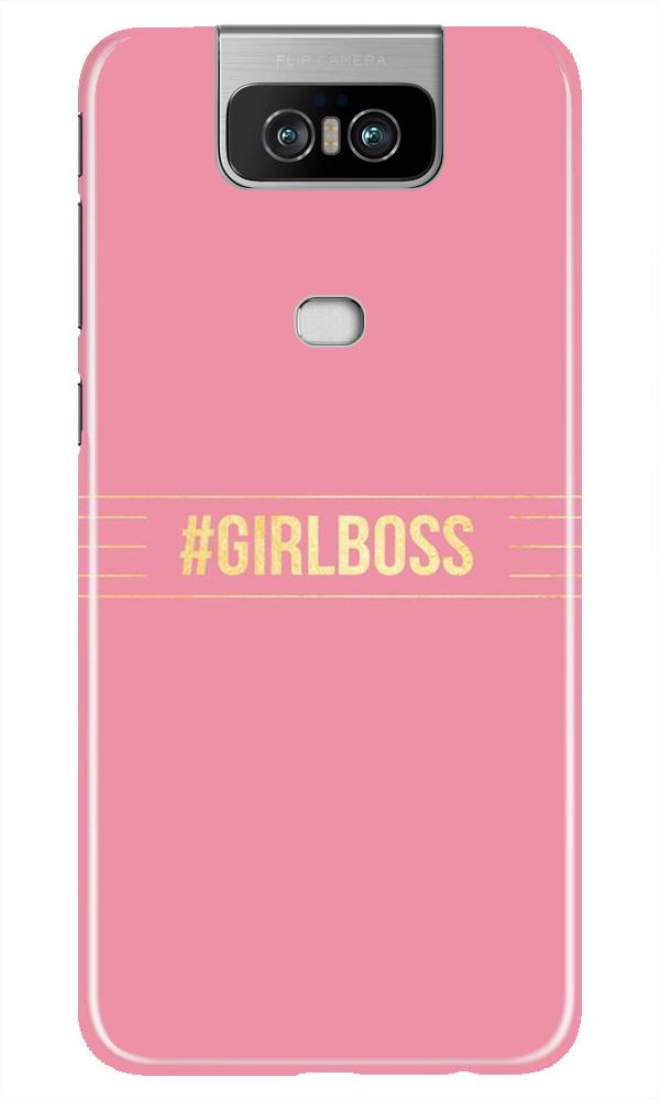 Girl Boss Pink Case for Asus Zenfone 6z (Design No. 263)