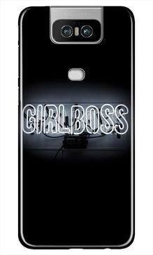 Girl Boss Black Mobile Back Case for Asus Zenfone 6z (Design - 268)