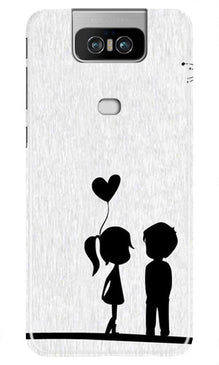 Cute Kid Couple Mobile Back Case for Asus Zenfone 6z (Design - 283)