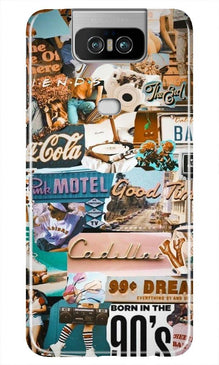 Vintage Design Mobile Back Case for Asus Zenfone 6z (Design - 284)