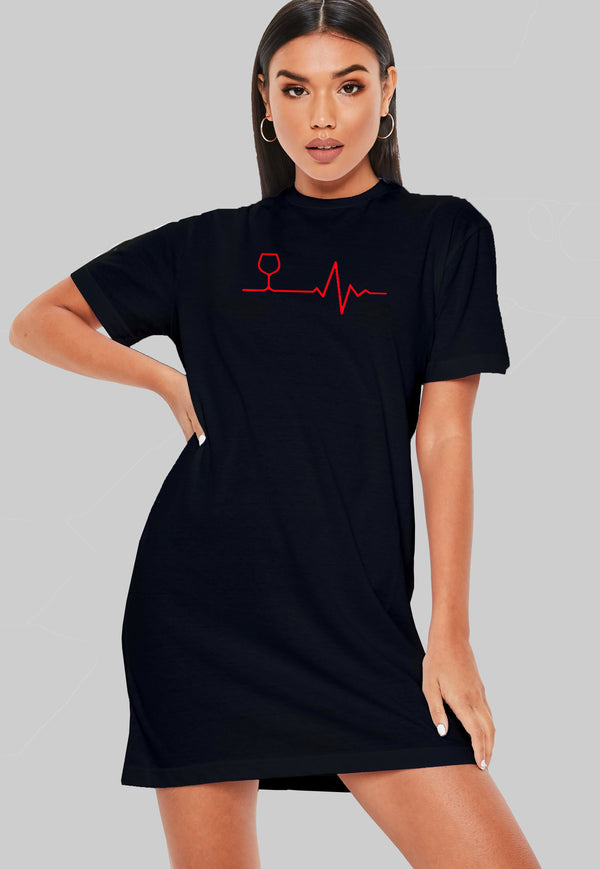 Red Line T-Shirt Dress