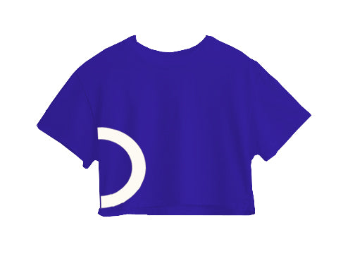 YELLOW CIRCLE CROP TOP