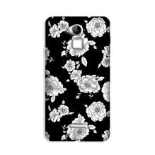 White flowers Black Background Case for Coolpad Note 3