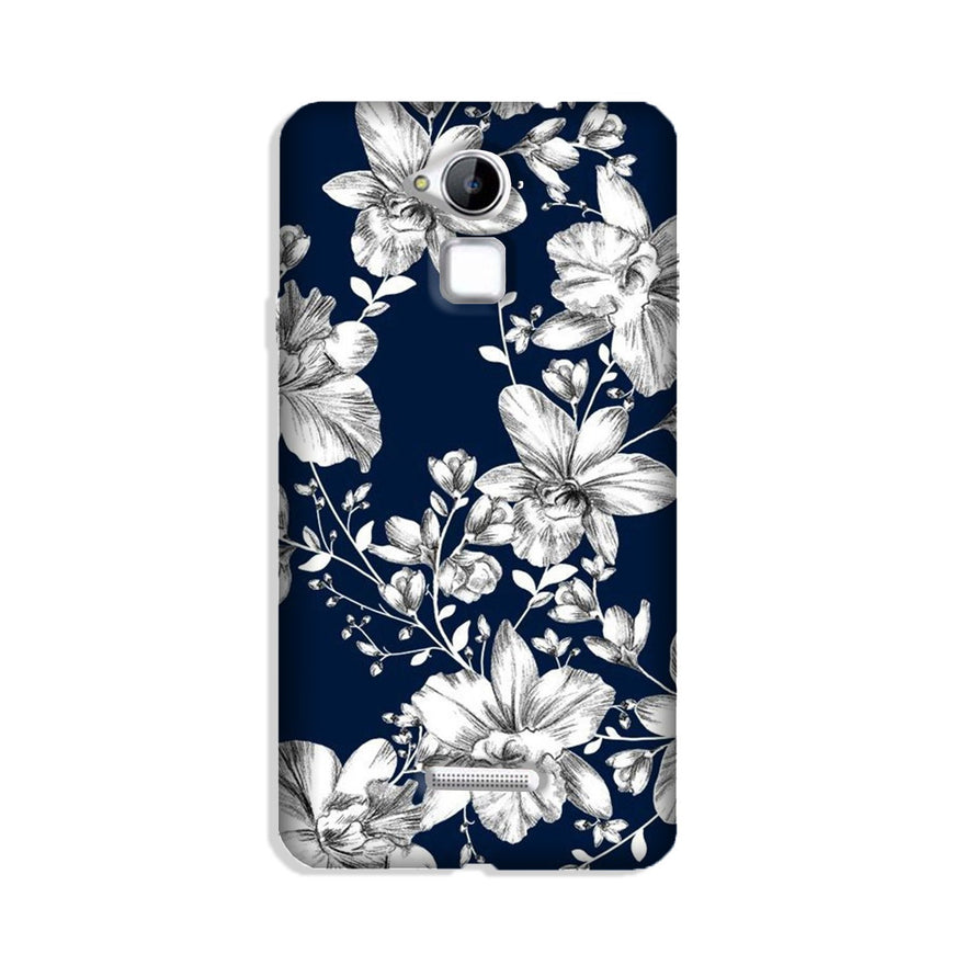 White flowers Blue Background Case for Coolpad Note 3