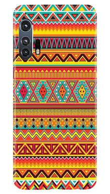 Zigzag line pattern Mobile Back Case for Moto Edge Plus (Design - 4)