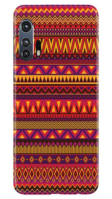 Zigzag line pattern2 Mobile Back Case for Moto Edge Plus (Design - 10)