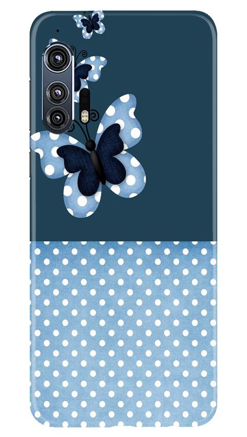 White dots Butterfly Case for Moto Edge Plus