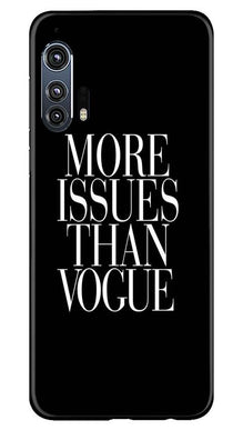 More Issues than Vague Mobile Back Case for Moto Edge Plus (Design - 74)