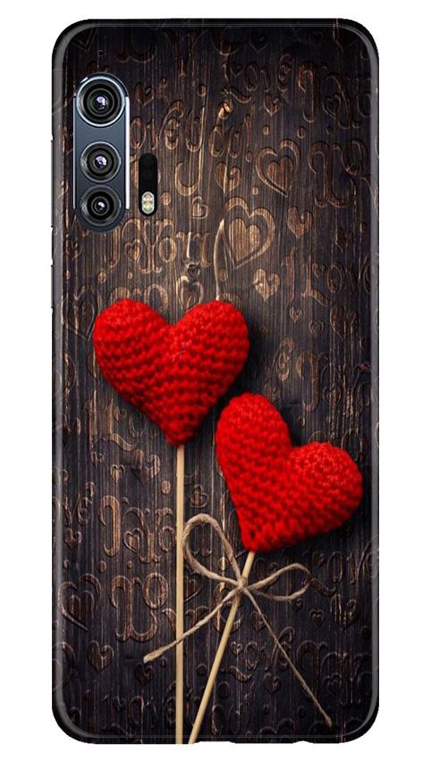 Red Hearts Case for Moto Edge Plus