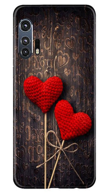 Red Hearts Mobile Back Case for Moto Edge Plus (Design - 80)