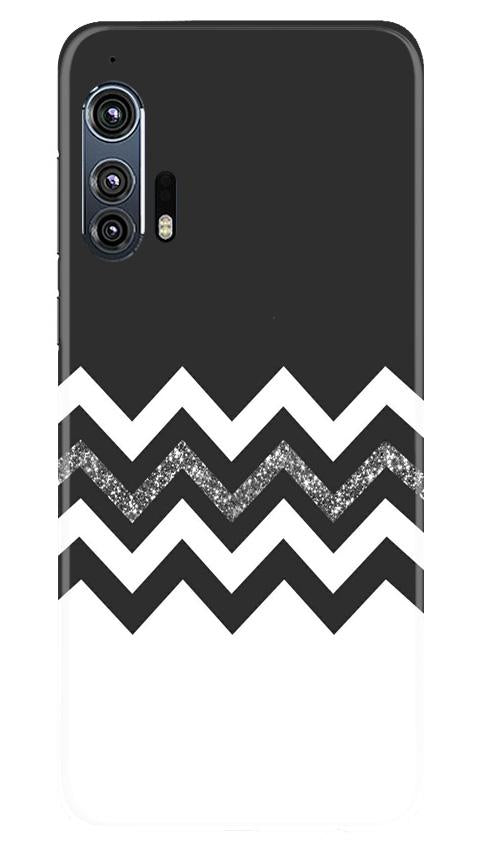 Black white Pattern2Case for Moto Edge Plus