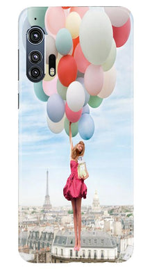 Girl with Baloon Mobile Back Case for Moto Edge Plus (Design - 84)