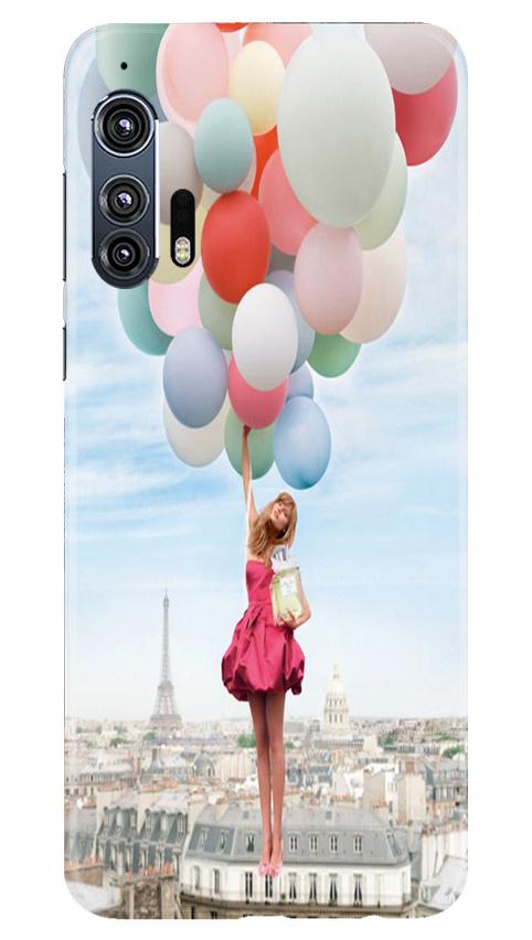 Girl with Baloon Case for Moto Edge Plus