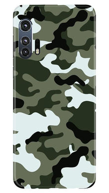Army Camouflage Mobile Back Case for Moto Edge Plus  (Design - 108)