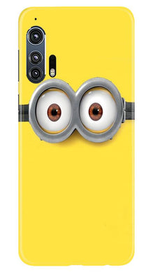 Minions Mobile Back Case for Moto Edge Plus  (Design - 128)