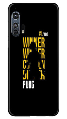 Pubg Winner Winner Mobile Back Case for Moto Edge Plus  (Design - 177)
