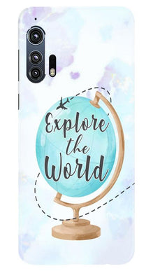 Travel Eiffel Tower Mobile Back Case for Moto Edge Plus (Design - 206)