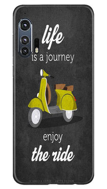 Vintage Scooter Mobile Back Case for Moto Edge Plus (Design - 260)
