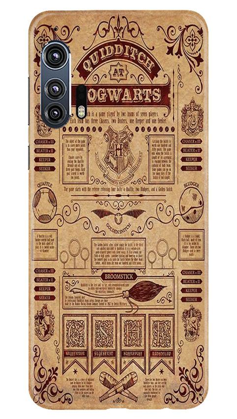 Hogwarts Mobile Back Case for Moto Edge Plus (Design - 304)