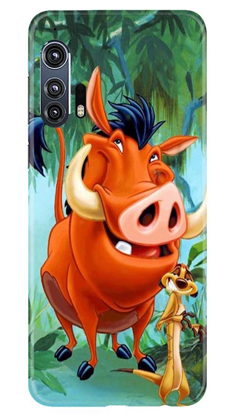 Timon and Pumbaa Mobile Back Case for Moto Edge Plus (Design - 305)
