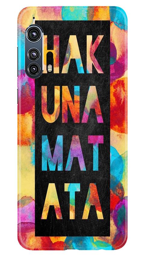 Hakuna Matata Mobile Back Case for Moto Edge Plus (Design - 323)
