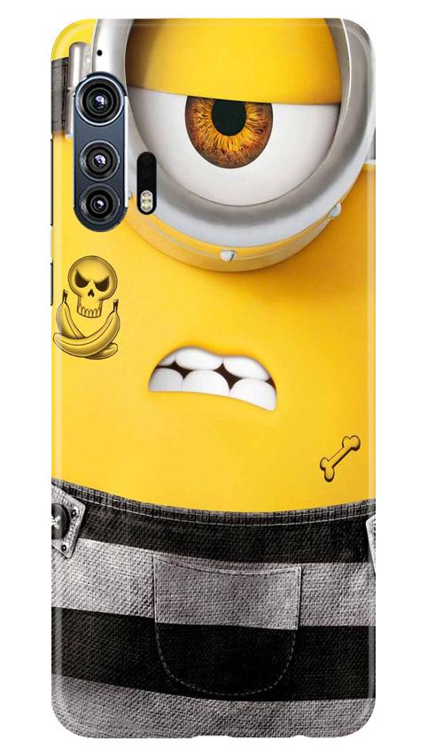 Minion Mobile Back Case for Moto Edge Plus (Design - 324)