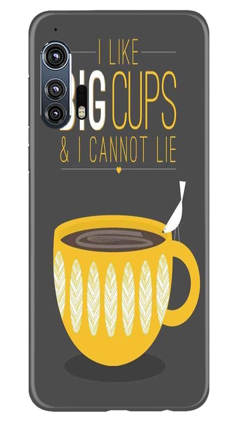 Big Cups Coffee Mobile Back Case for Moto Edge Plus (Design - 352)