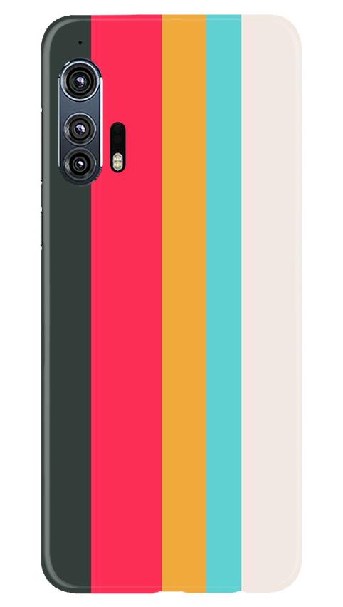 Color Pattern Mobile Back Case for Moto Edge Plus (Design - 369)