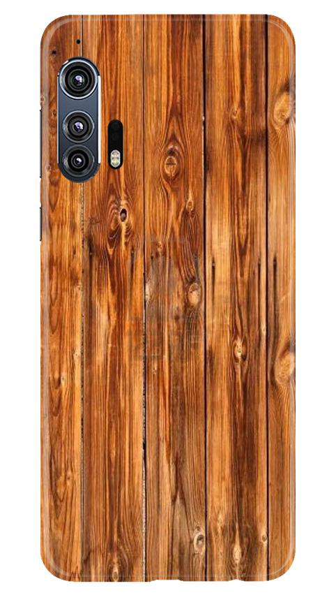 Wooden Texture Mobile Back Case for Moto Edge Plus (Design - 376)
