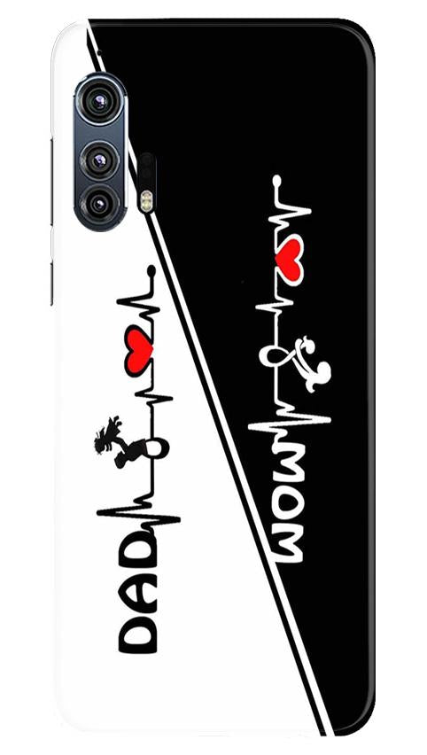 Love Mom Dad Mobile Back Case for Moto Edge Plus (Design - 385)