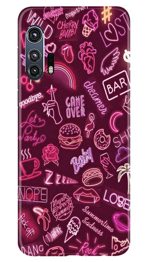 Party Theme Mobile Back Case for Moto Edge Plus (Design - 392)