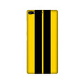 Black Yellow Pattern Mobile Back Case for Gionee Elifi S7 (Design - 377)