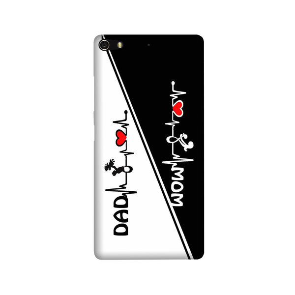 Love Mom Dad Mobile Back Case for Gionee Elifi S7 (Design - 385)