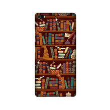 Book Shelf Mobile Back Case for Gionee Elifi S7 (Design - 390)