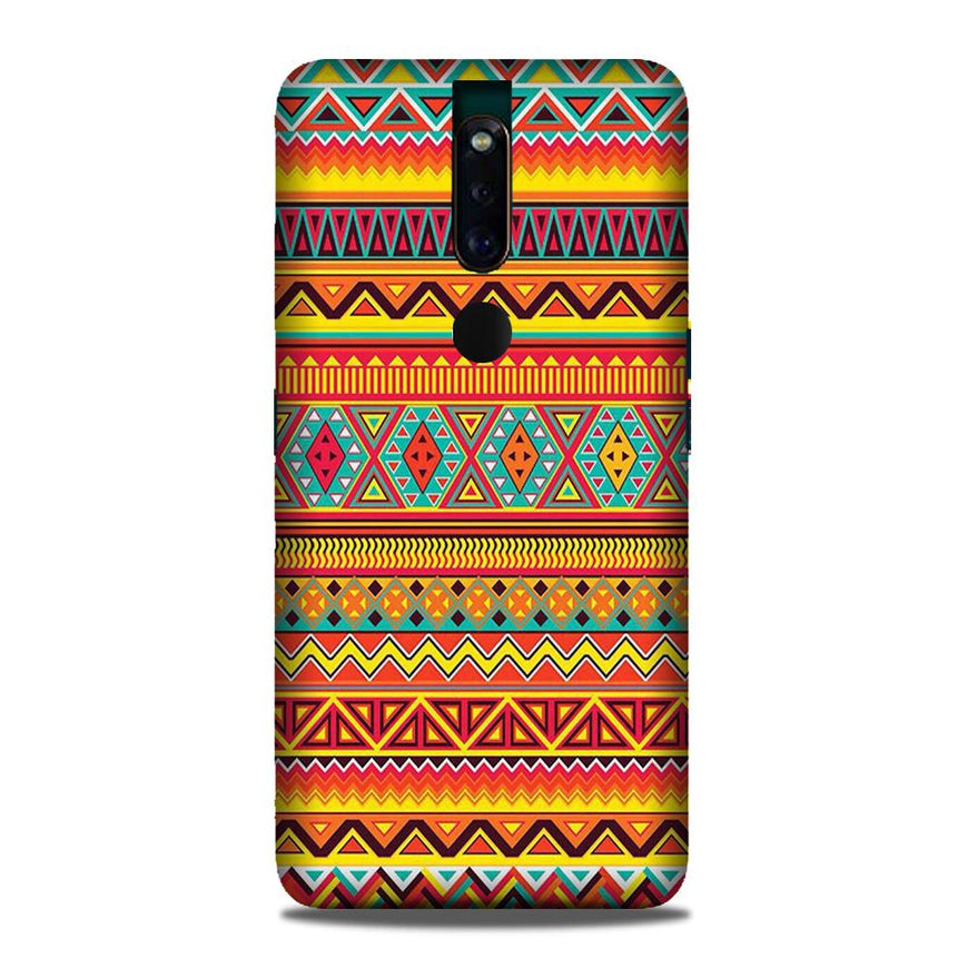 Zigzag line pattern Case for Oppo F11 Pro