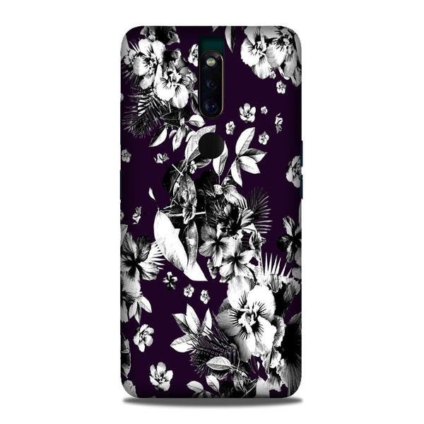 white flowers Case for Oppo F11 Pro
