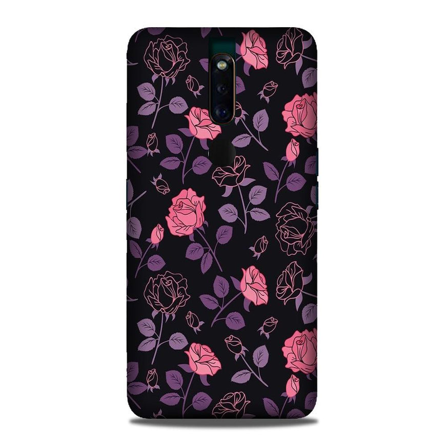 Rose Black Background Case for Oppo F11 Pro