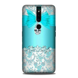 Shinny Blue Background Case for Oppo F11 Pro