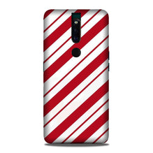 Red White Mobile Back Case for Oppo F11 Pro (Design - 44)