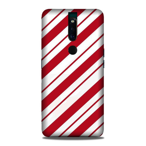 Red White Case for Oppo F11 Pro