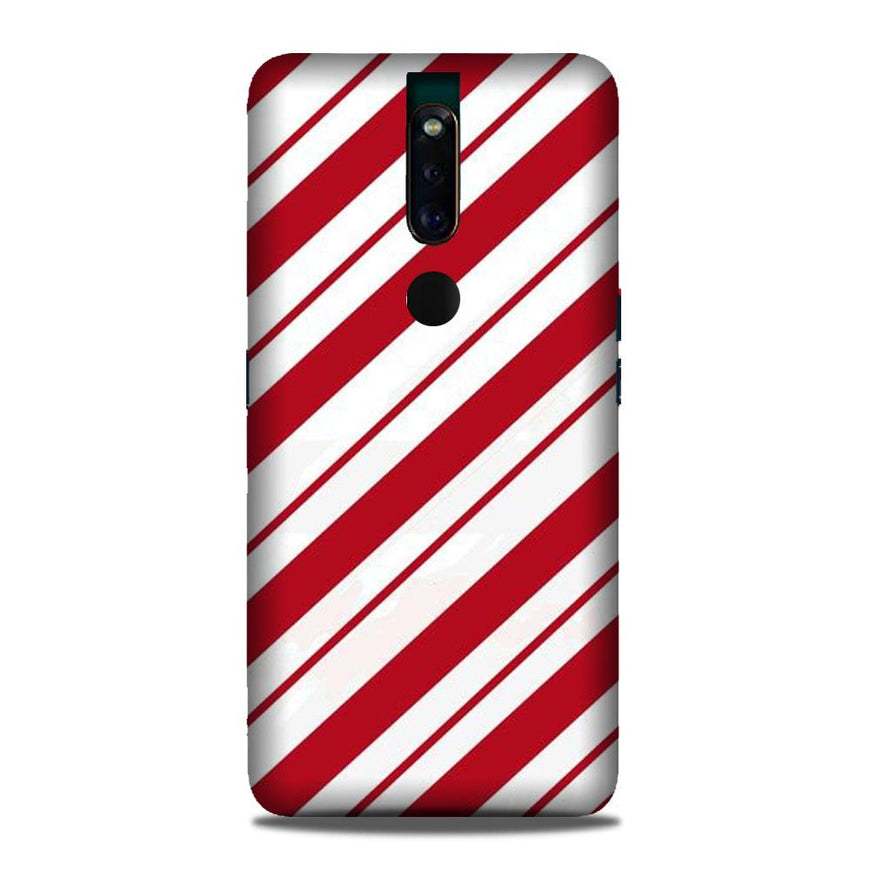 Red White Case for Oppo F11 Pro