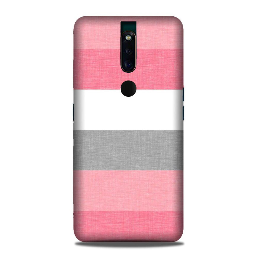 Pink white pattern Case for Oppo F11 Pro