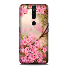Pink flowers Mobile Back Case for Oppo F11 Pro (Design - 69)